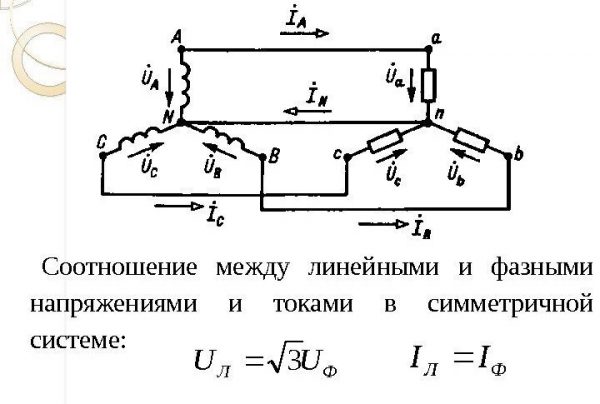 Схема четырехпроводной «Y»