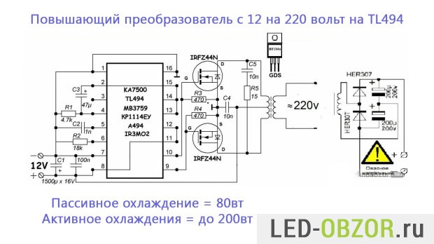 Tl494c datasheet схема включения