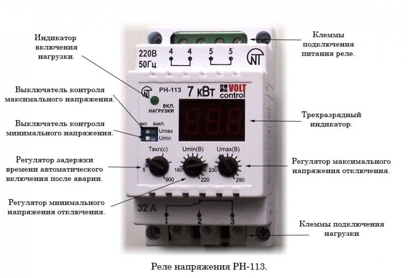 Реле контроля напряжения ресанта