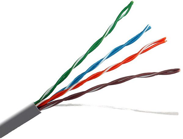 Внешний вид кабеля связи с медными проводниками